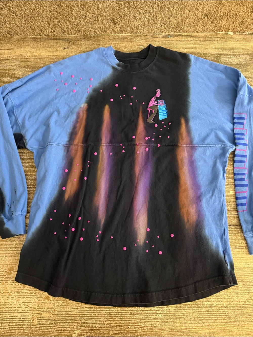 Disney Pixar Soul Joe Gardner piano tie die graphic spirit jersey